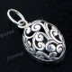 13/16" 925 Silver Ethnic Pendant