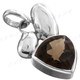 1 5/16" 925 Silver Smokey Quartz Pendant