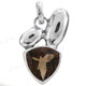 1 5/16" 925 Silver Smokey Quartz Pendant