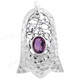 1 5/8" 925 Silver Amethyst Pendant