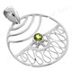 1 11/16" 925 Silver Peridot Pendant