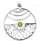 1 11/16" 925 Silver Peridot Pendant