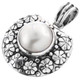 1 9/16" 925 Silver White Mabe Pearl Pendant