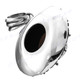 1 9/16" 925 Silver White Mabe Pearl Pendant