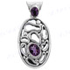 1 7/8" 925 Silver Amethyst Pendant