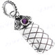 1 1/2" 925 Silver Amethyst Pendant