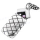 1 1/2" 925 Silver Amethyst Pendant