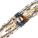 Mother Of Pearl Seed Beads 22" Peacock Bronze Necklace Bead