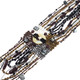 Mother Of Pearl Seed Beads 22" Bronze Black Necklace Bead