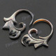 1 3/8" Blacklip Mother Of Pearl Tribal Plug Earrings