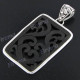 2 3/8" 925 Silver Wood Pendant