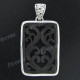 2 3/8" 925 Silver Wood Pendant