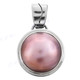 1 1/4" 925 Silver Pink Mabe Pearl Pendant