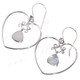 1" 925 Silver Mother Of Pearl Shell French Wires Earrings