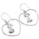 1" 925 Silver Mother Of Pearl Shell French Wires Earrings