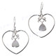 1" 925 Silver Mother Of Pearl Shell French Wires Earrings