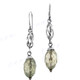 1 1/16" 925 Silver Prehnite French Wires Earrings