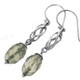 1 1/16" 925 Silver Prehnite French Wires Earrings