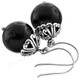 3/4" 925 Silver Onyx French Wires Earrings
