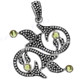 1 3/4" 925 Silver Peridot Pendant