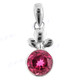 1 3/16" 925 Silver Labcreated Ruby Pendant