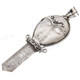 2 15/16" 925 Silver Mother Of Pearl White Quartz Shell Pendant