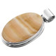 2 1/4" 925 Silver Mother Of Pearl Shell Pendant