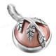 13/16" 925 Silver Pink Mabe Pearl Leaf Pendant