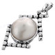1 9/16" 925 Silver White Mabe Pearl Pendant
