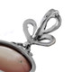 1 1/8" 925 Silver Pink Mabe Pearl Flower Pendant