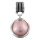 1 1/8" 925 Silver Pink Mabe Pearl Pendant