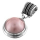 1 1/8" 925 Silver Pink Mabe Pearl Pendant