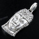 1 7/16" 925 Silver Face Buddha Pendant
