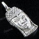 1 7/16" 925 Silver Face Buddha Pendant