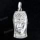 1 7/16" 925 Silver Face Buddha Pendant