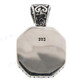 1 5/16" 925 Silver Pen Shell Iridescent Pendant
