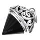 1 3/16" 925 Silver Onyx Pendant