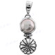 1 3/8" 925 Silver Biwa Pearl Pendant