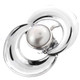1 1/4" 925 Silver Freshwater Pearl Pendant