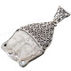 2 3/16" 925 Silver Mother Of Pearl Shell Pendant