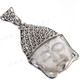 2 3/16" 925 Silver Mother Of Pearl Shell Pendant