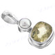 7/8" 925 Silver Lemon Quartz Freshwater Pearl Pendant