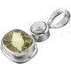 7/8" 925 Silver Lemon Quartz Freshwater Pearl Pendant