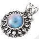 1 1/4" 925 Silver Grey Mabe Pearl Pendant