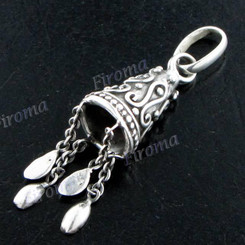 1 3/4" 925 Silver Art Pendant