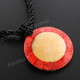 Genuine Red Coral 2mm Seed Beads Goldlip Mother Of Pearl Round Necklace Pendant