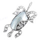 3 1/4" 925 Silver Nautilus Shell Turtle Pendant