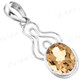 1 7/16" 925 Silver Citrine Pendant