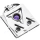 1 7/8" 925 Silver Amethyst Pearl Pendant