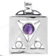 1 7/8" 925 Silver Amethyst Pearl Pendant